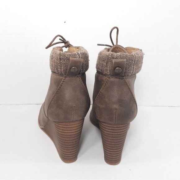 Nautica Onyx Wedge brown Boots size 9.5 - Picture 5 of 5